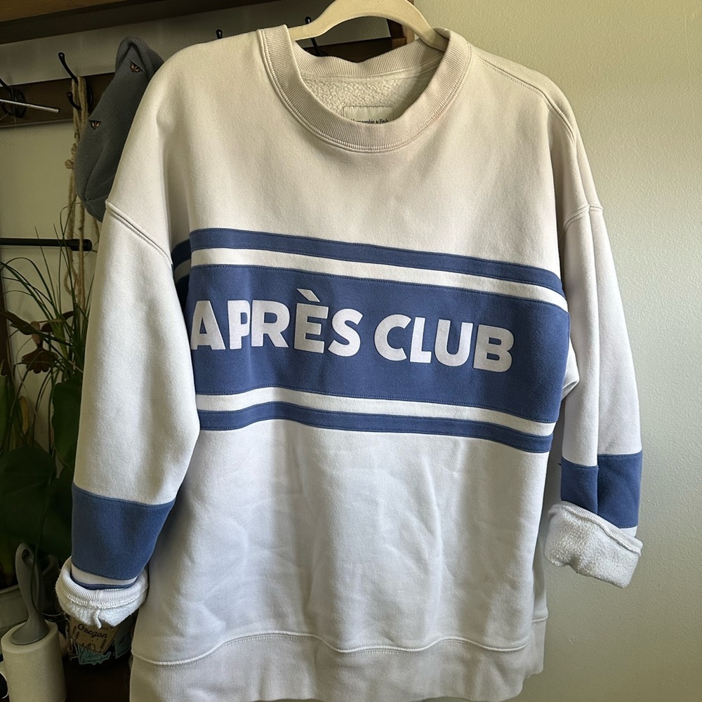 oversized womens ski crewneck